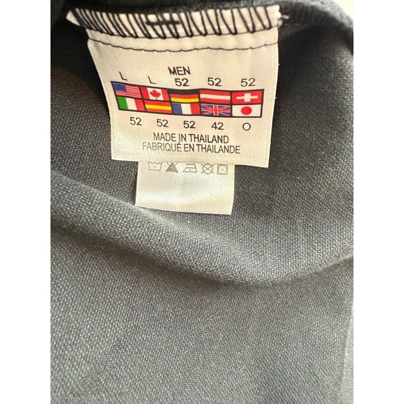 Spyder Canada Alpine Ski Men's 1/2 Zip shirt BLACK Webbing Long Sleeve Sz Large - Picture 6 of 10